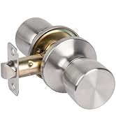 HOSOM Passage Door Knob, Interior Door Knob, Keyless Door knobs Interior for Hallway, Closet and ...