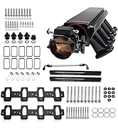 TEMSONE 92MM LS Intake Manifold Kit with Throttle Body & Throttle Position Sensor TPS IAC Fuel Ra...
