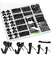 KURUI Picture Hangers, 385Pcs Picture Hanging Kit with Heavy Duty Picture Hanging Hooks, Sawtooth...