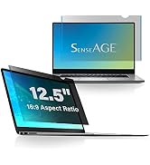 SenseAGE 12.5 Inch 16:9 Widescreen Laptop Privacy Screen Filter for 60 Degree Privacy, Upgraded A...