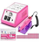 LAVAED Professional Nail Drill Electric Nail File Kit, Nail Filer Electric with Nails Drill Bits ...