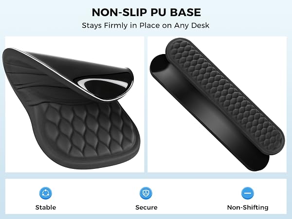 non slip base mouse pad and keyboard