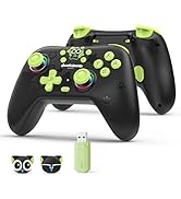 GeekShare Hall Effect Switch Controller with Receiver for Switch 2/1/OLED/Lite, PC Steam, Mobile ...