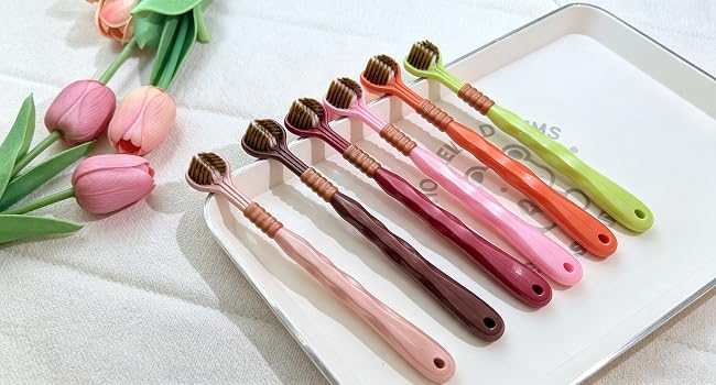 multi-color household toothbrush set