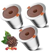 RETHONE K Cup Reusable Coffee Pods, Stainless Steel Reusable K Cups Compatible with Keurig 1.0 & ...