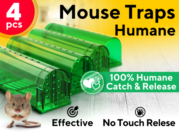 Mouse Traps Humane - 100% Humane, Catch & Release