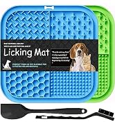 Lesipee Licking Mat for Dogs & Cats 2 Pack, Slow Feeder Lick Pat, Anxiety Relief Dog Toys Feeding...