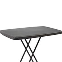 Detail image of the tabletop in charcoal