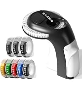 EazeID Embossing Label Maker with 8PK Tapes Color, Vintage Embossed Label Maker Machine with Tape...