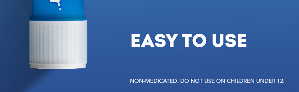 easy to use. non medicated. do not use on children under 12.