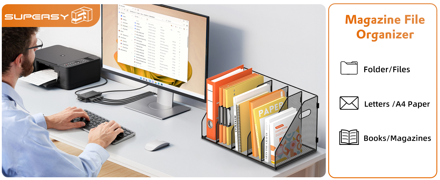 Magazine file organizer