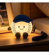 Gemmac Baseball Night Light Gifts, RGB Kids Baseball Lamp Touch Control | USB Rechargeable Silico...