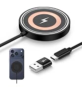 15W Samsung Magnetic Wireless Charger Fast Charging Pad for Galaxy S26 Ultra S25 Ultra FE S24 Z F...
