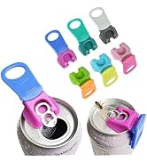 DIPESI 6 pack 6 colors Soda Can Opener & Soda can lids, Drink Protector Caps,Suitable for Parties...
