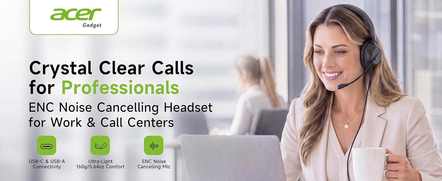 headset with microphone for pc