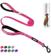 6 Foot Fuchsia Dog Leashes for Large Medium and Small Breed Dogs That Pull,Reflective Nylon Heavy...