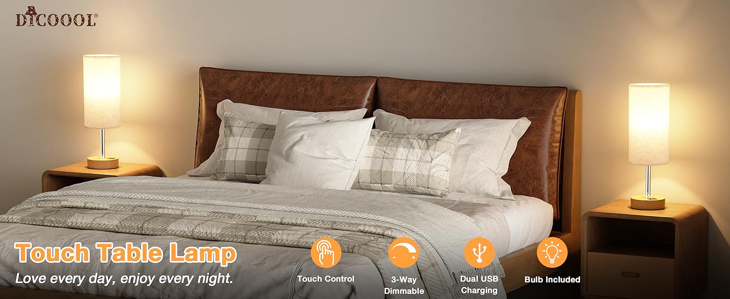 touch lamps for nightstand