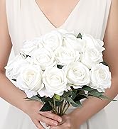 rose fake white