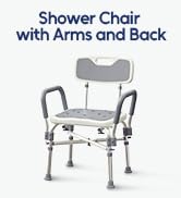 Shower Chair with Arms and Back