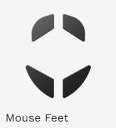 Glorious PC Gaming Mice Feet - Skates & Floats for Model O/O-(Minus)/O2 - Polished Ceramic Feet f...