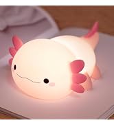 YR YRHH-PET Axolotl Lamp Kid Cute Night Light, Rechargeable Squishy Axolotl Gifts for Girls, Baby...