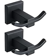 Alise G3907B-2P Towel Hook Bathroom Double Robe Coat Hooks Wall Mount,SUS304 Stainless Steel Matt...