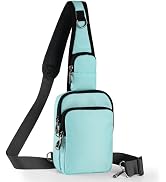 Keanoo Sling Bag, Crossbody Bag with Zipper Lock, RFID & Water Resistant for Women and Men Small ...