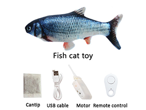 floppy fish cat toy