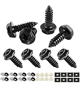 LivTee Rustproof License Plate Screws for Securing License Plates Frames and Covers on Cars and T...