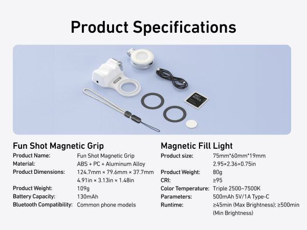 Magnetic phone grip