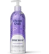 Cleancult -Wild Lavender - Liquid Dish Soap - Refillable Aluminum Bottle - Dish Soap that Cuts Gr...