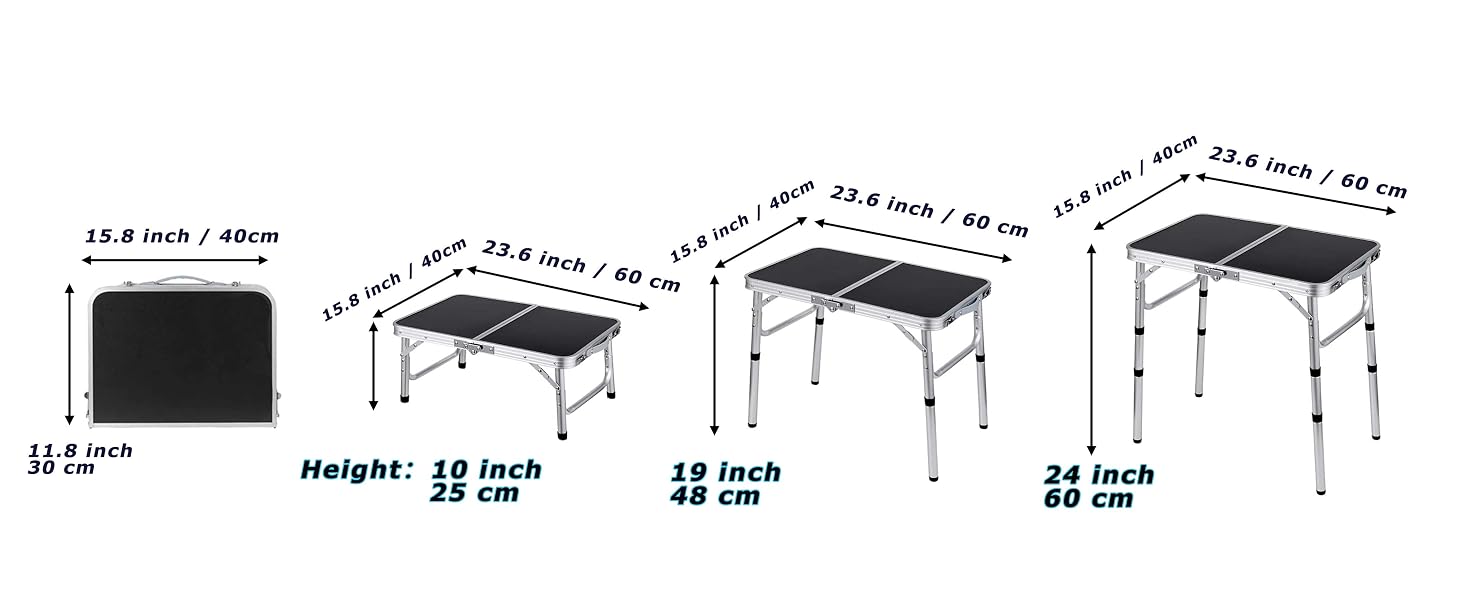 small folding table portable