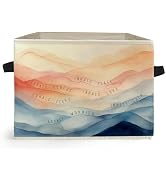 Ghoaoivo Abstract Mental Health Storage Box Bins, Watercolor Inhale Peace Exhale Stress Mindfulne...