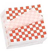 Fasmov 1000 Sheets 12 x 12 inches Sandwich Paper Deli Basket Liner Wrap Food Basket Liners Wrappi...