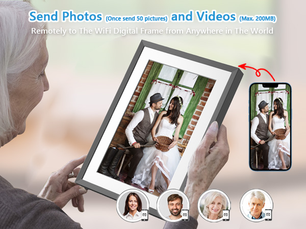 10.1 Inch WiFi Digital Picture Frame Digital Photo Frame