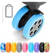 DIGIGRE Luggage Wheel Covers, 8 PCS Silicone, 2-2.6 inches, 8-Spinner Wheels, Wear-Resistant, Ant...