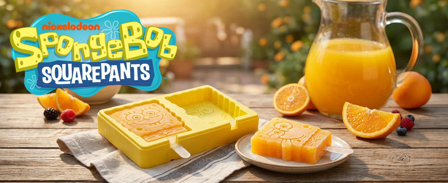 SpongeBob SquarePants Shaped Popsicle Molds