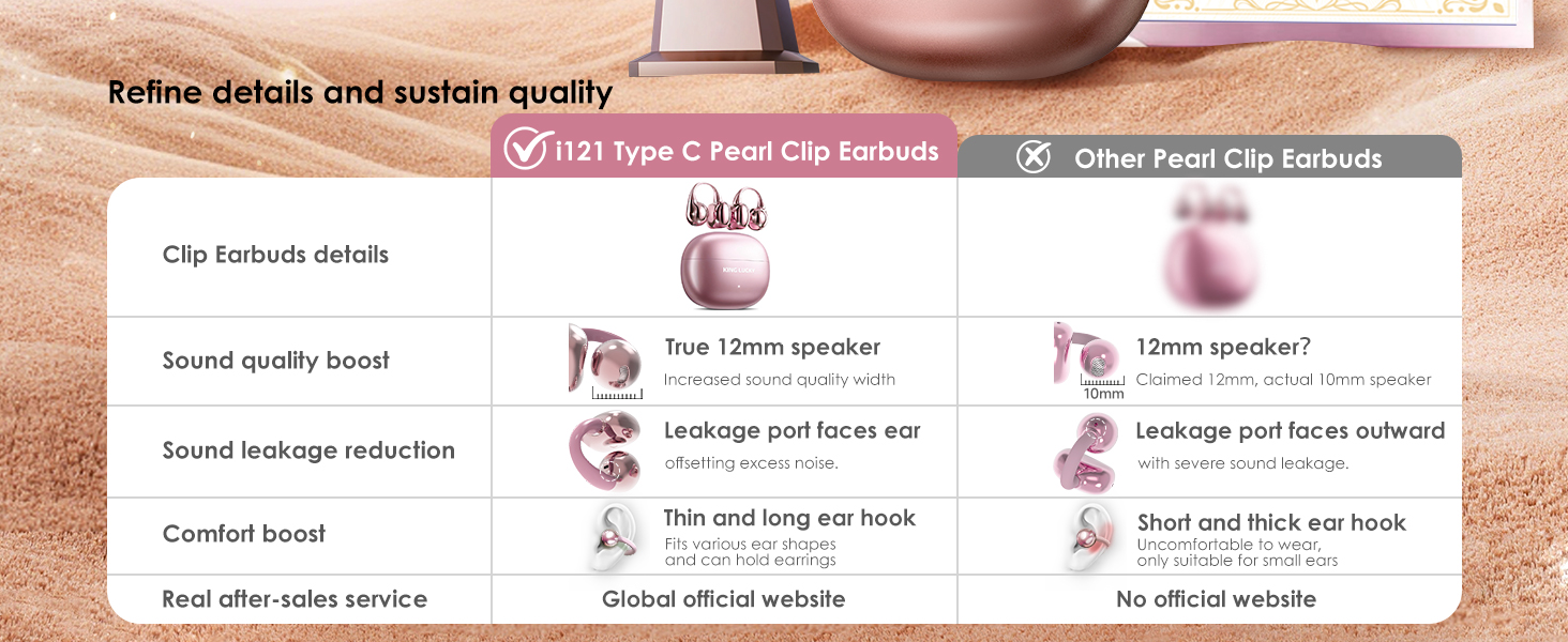 clip on earbuds