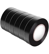 Viaky 6 Pack Electrical Tape Each Roll 0.6" x 49.2 High End Industrial Grade - Rated to 176 Degre...