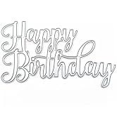 Happy Birthday Die Cut for Card Making, Scrapbooking Die-Cuts, Happy Birthday Metal Cutting Dies ...