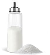 Loscarol Sugar Dispenser with Pour Spout & Lid, 17 oz Glass Sugar Shaker Jar for Coffee Bar,Tea &...