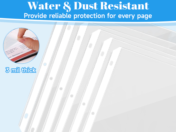 clear sheet protectors