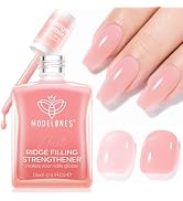 Modelones Nail Strengthener and Growth Peach Pink Nail Polish Nail Hardener | Extra Strong and Gr...