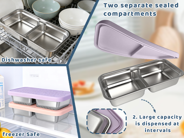 stainless steel containers with lids