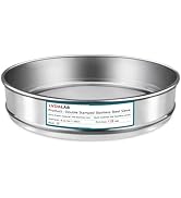 LVDALAB 304 Stainless Steel Lab Sieve Screen Mesh, 16 Mesh(1.18mm) Aperture Test Sieve, 12Inch(30...
