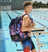 TYR Alliance Backpack - Wet/Dry Athletic Gym and Pool Bag for Men and Women