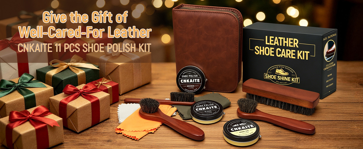 black shoe polish kit