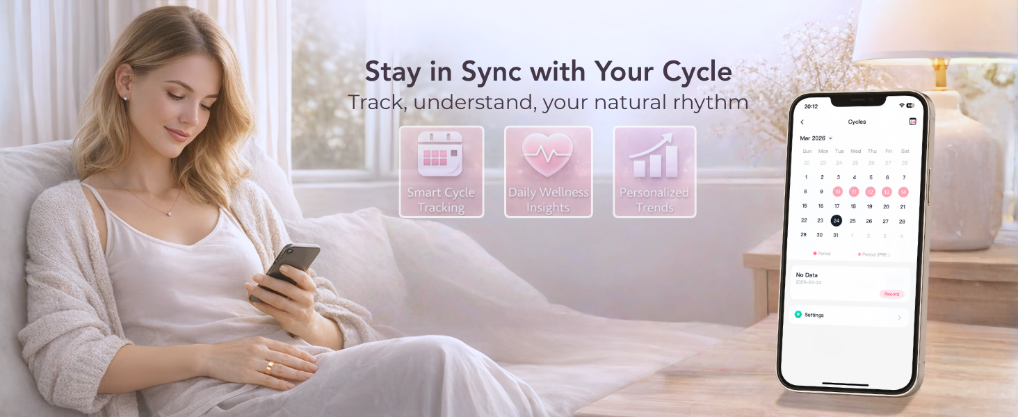 Smart ring designed for everyday wear, tracking sleep, activity, and overall wellness.