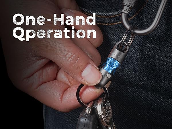 one-hand quick release connector