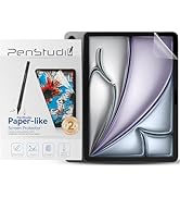 Penstudio Paper-Feel Screen Protector for iPad Air M2 11 Inch, Anti-Glare Matte PET Film for Draw...